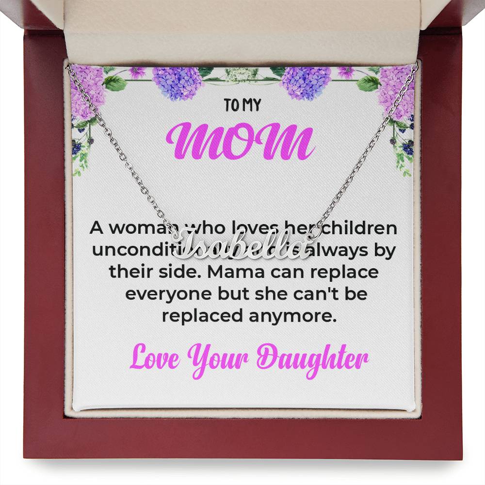 To My Dearest Mom | Custom Name Necklace Gift