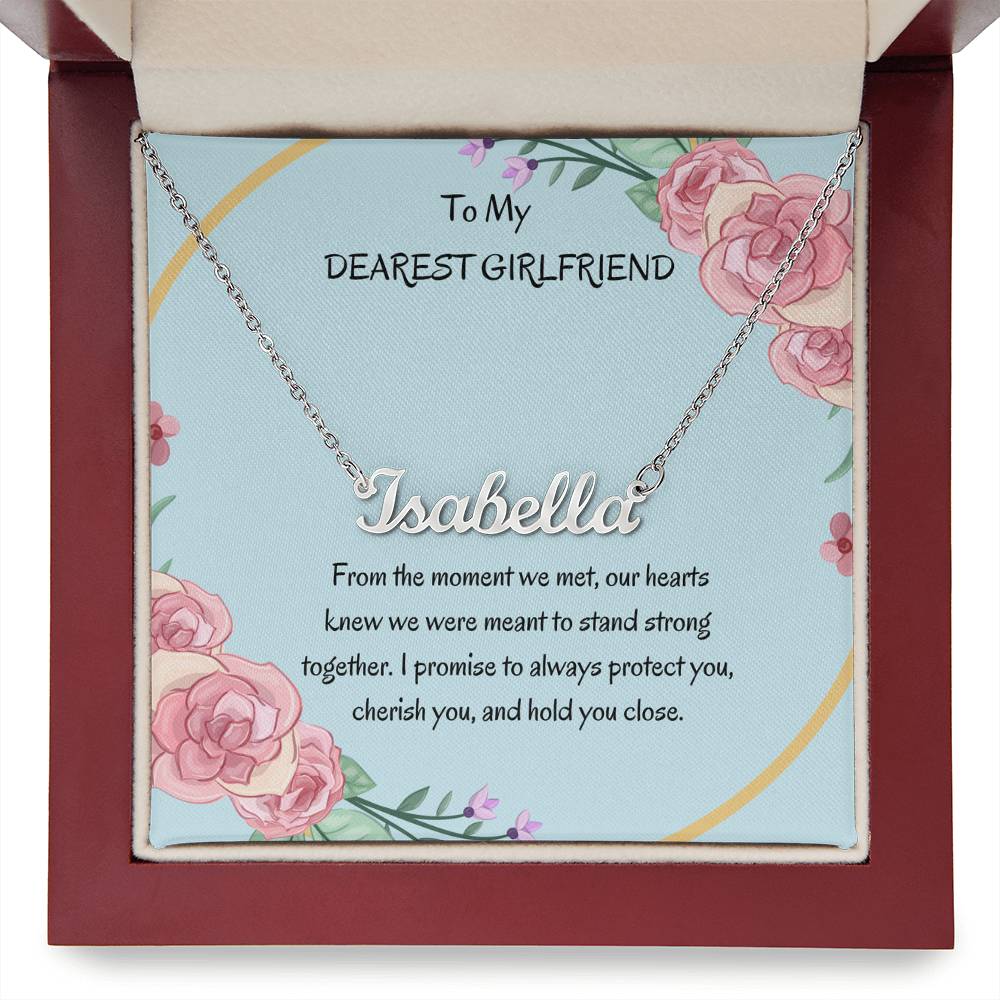 Custom Name Necklace For Girlfriend |To My Dearest Girlfriend - SOUVMOUR