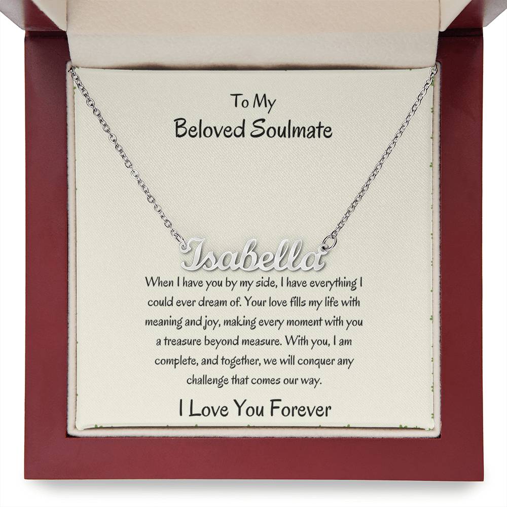 Custom Name Necklace For Girlfriend |To My Beloved Girlfriend - SOUVMOUR