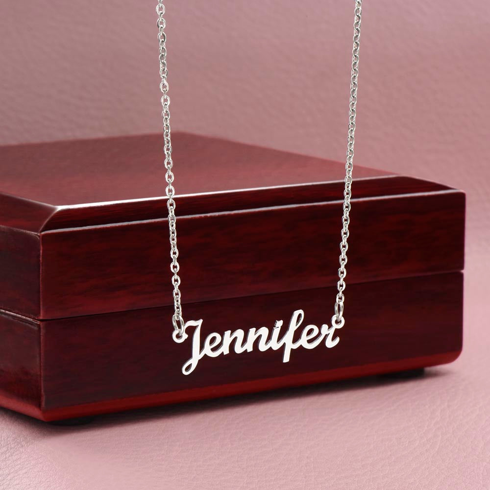 For My Beautiful Cousin - Cutout Name Necklace | Heartfelt Cousin Friendship Gift
