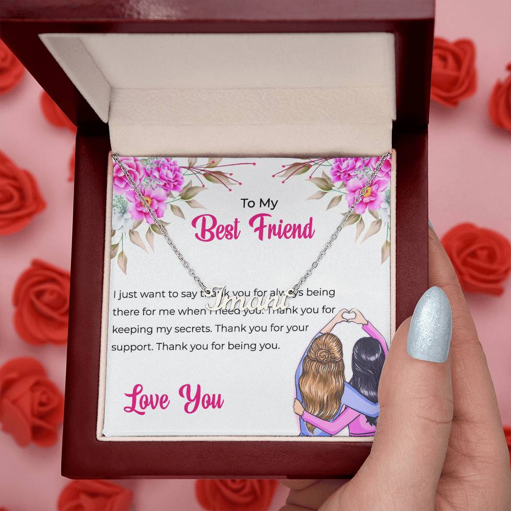 Custom Name Necklace | Friendship Gift | To My Lifetime Best Friend - Personalized Necklace