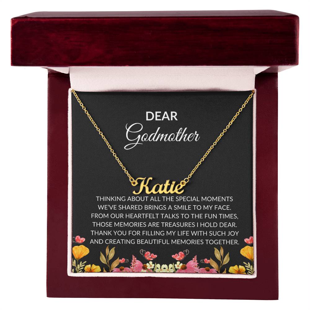 Custom Name Necklace for Dear Godmother | A Unique Way to Express Affection | Godmother Gift