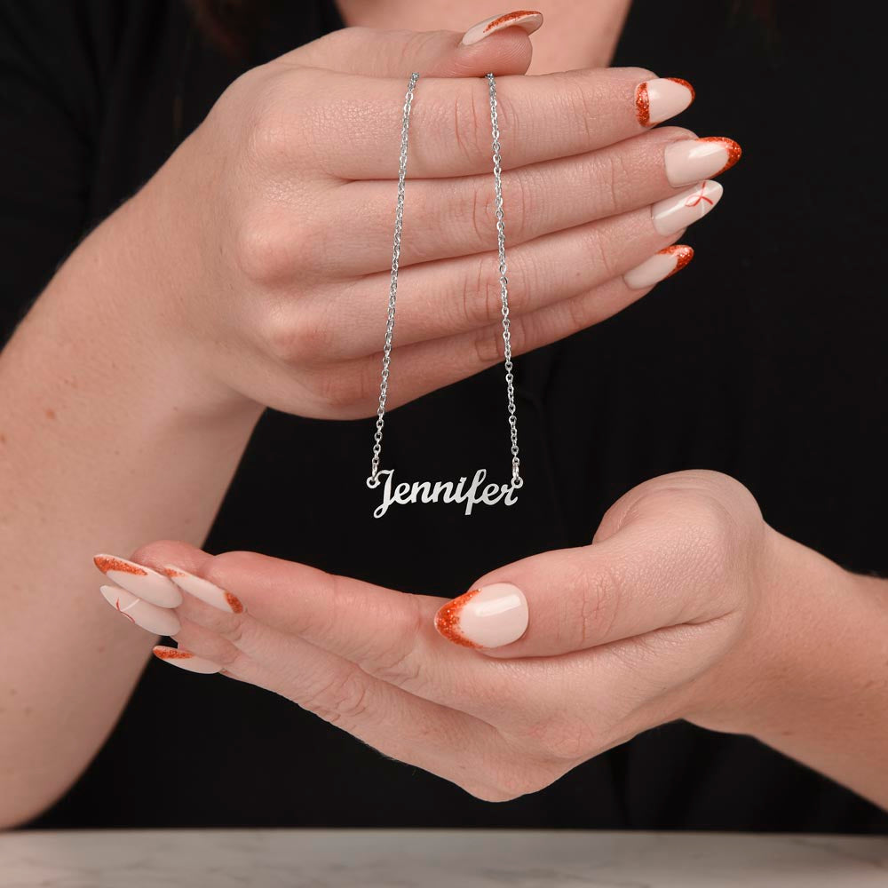 To My Granddaughter Custom Necklace with Heartfelt Message | Special Necklace for My Amazing Granddaughter