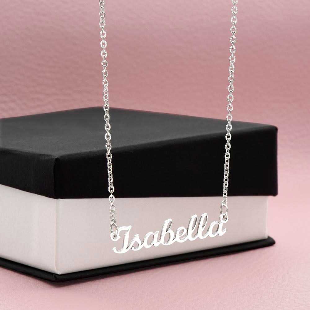 To My Loving Mom | Elegant Personalized Custom Name Necklace Gift