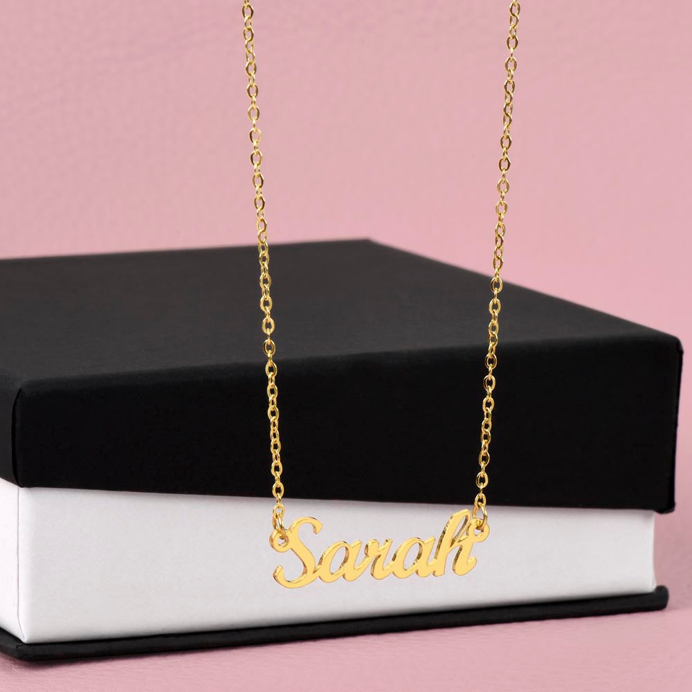 To My Loving Mom | Elegant Personalized Custom Name Necklace Gift