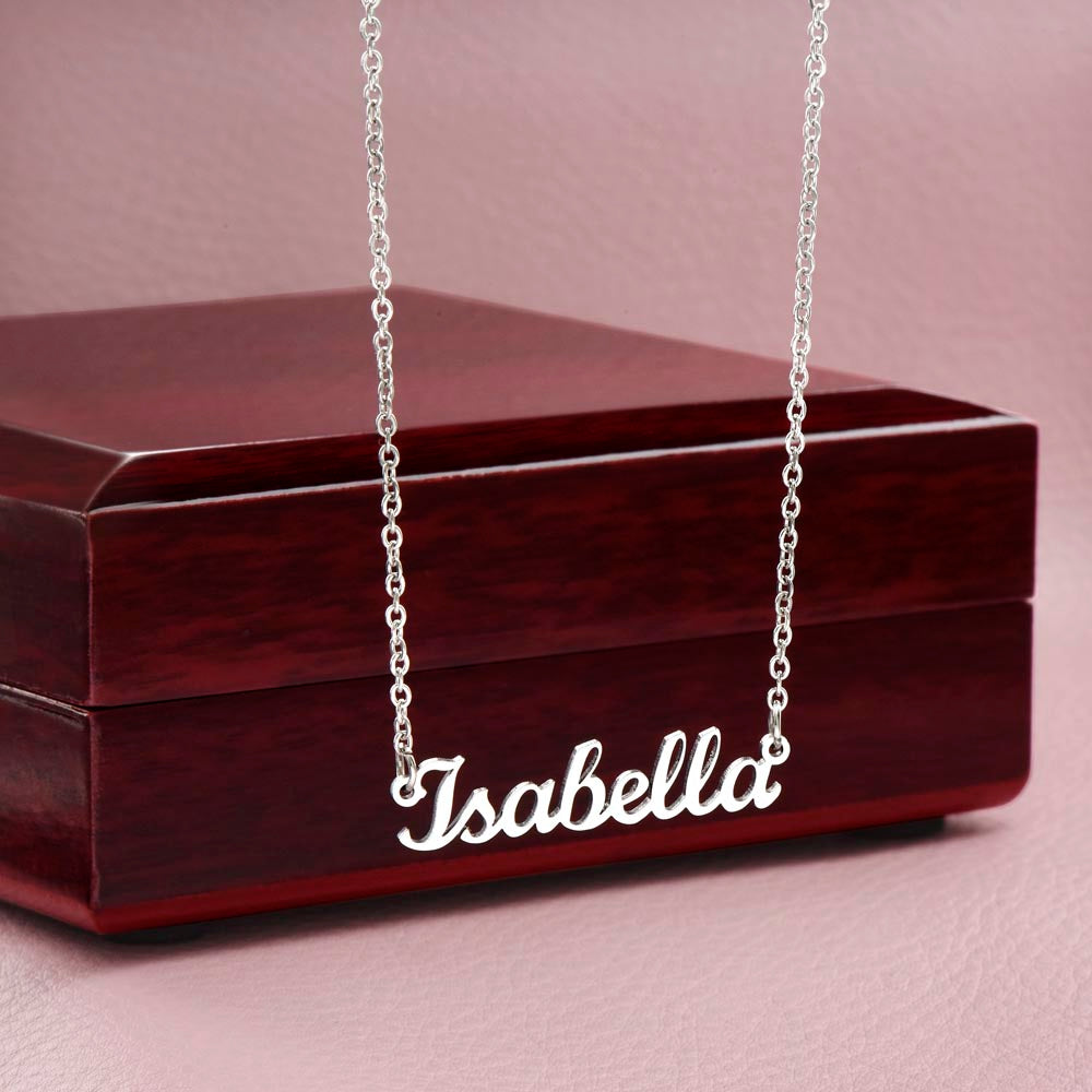 To My Loving Mom | Elegant Personalized Custom Name Necklace Gift