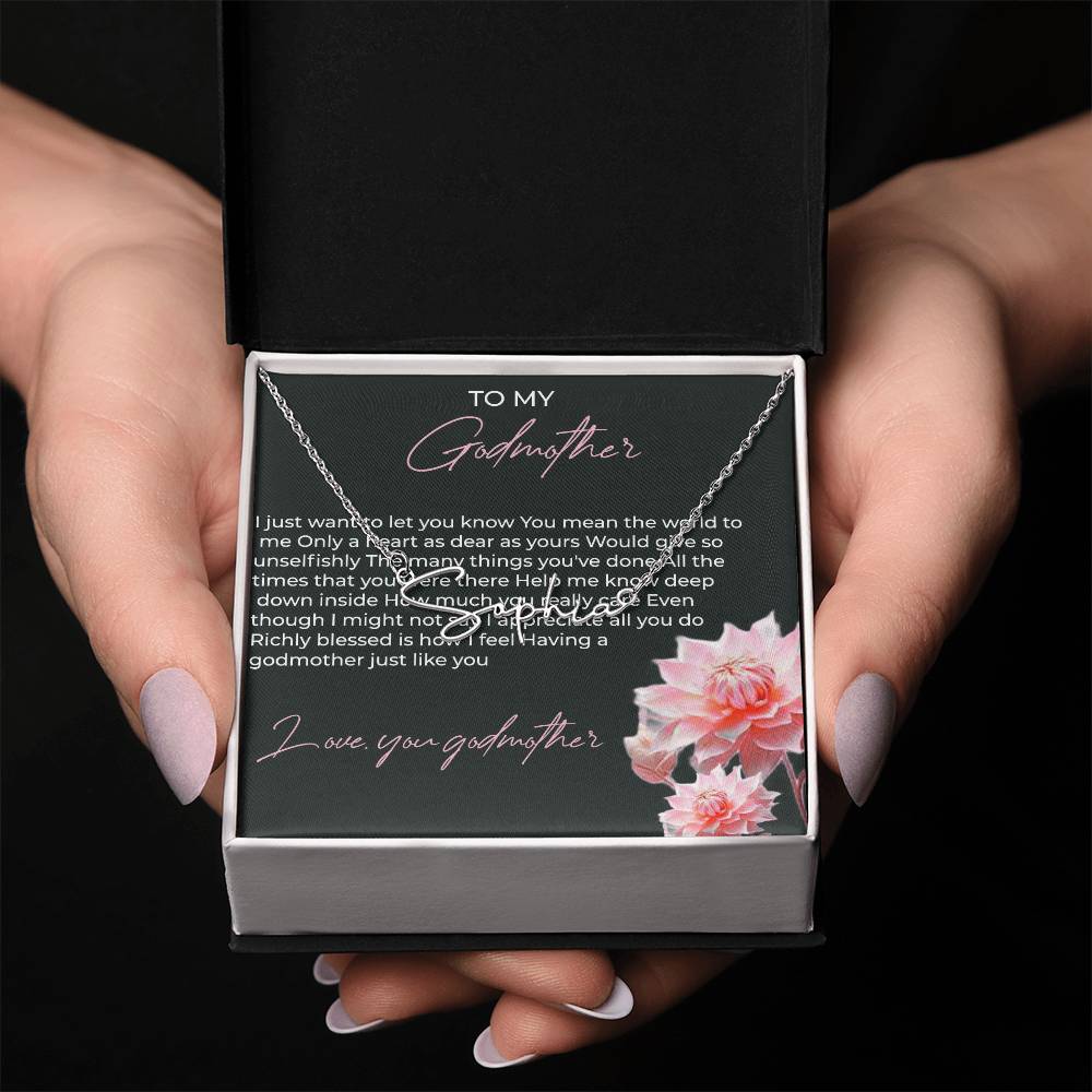 Signature Name Necklace for Godmother | A Heartfelt Gift Celebrating Love | Godmother Gift