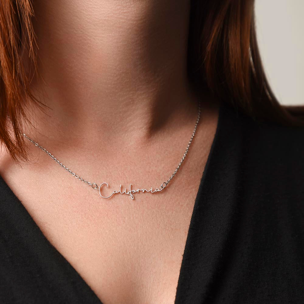Signature Name Necklace for Godmother | A Heartfelt Gift Celebrating Love | Godmother Gift