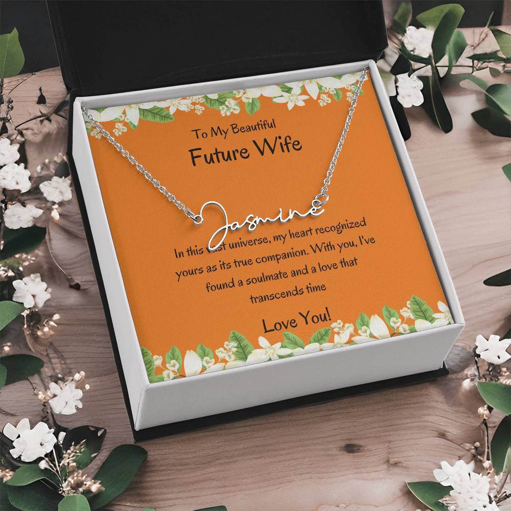 Signature Style Name Necklace for Her | Personalized Jewelry Necklace For Her - SOUVMOUR