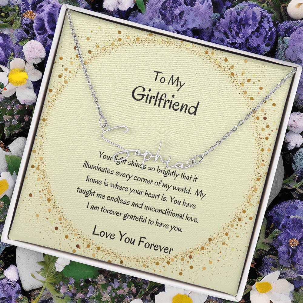 Custom Signature Name Necklace | Stylish Necklace for Her - SOUVMOUR