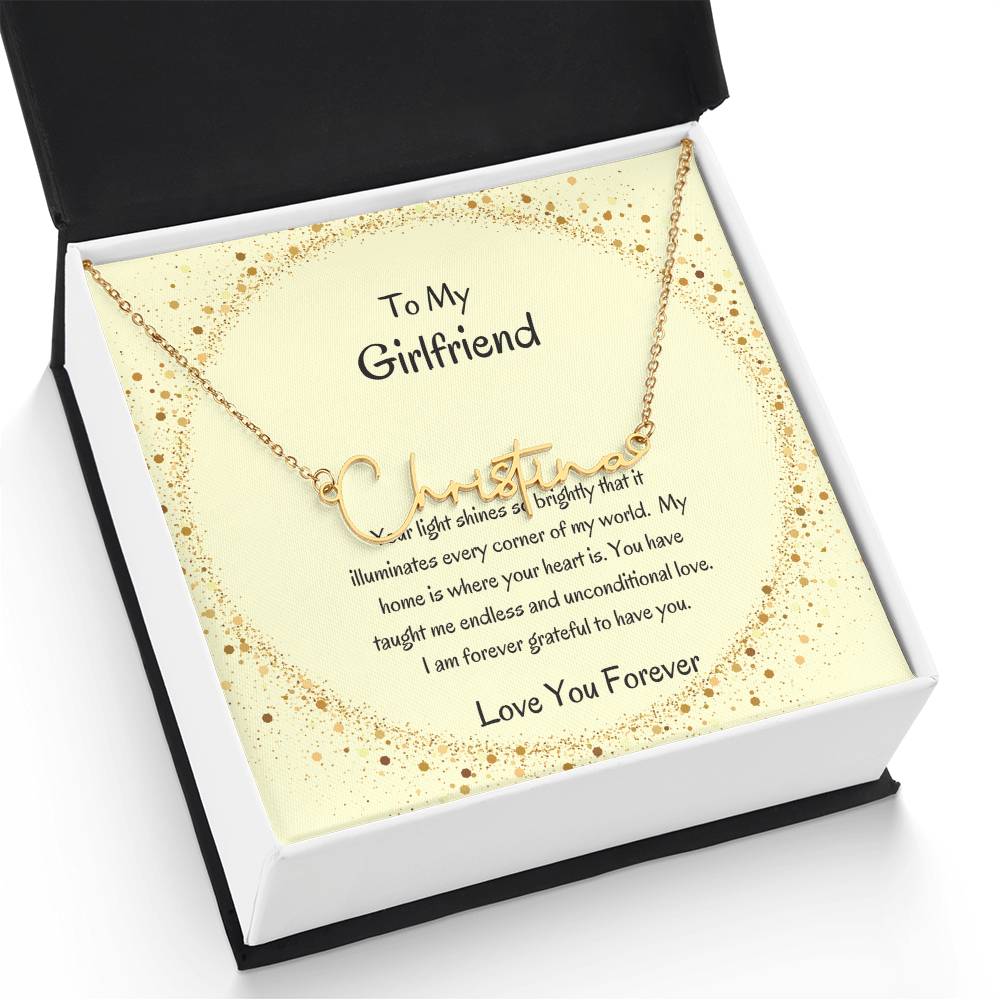 Custom Signature Name Necklace | Stylish Necklace for Her - SOUVMOUR