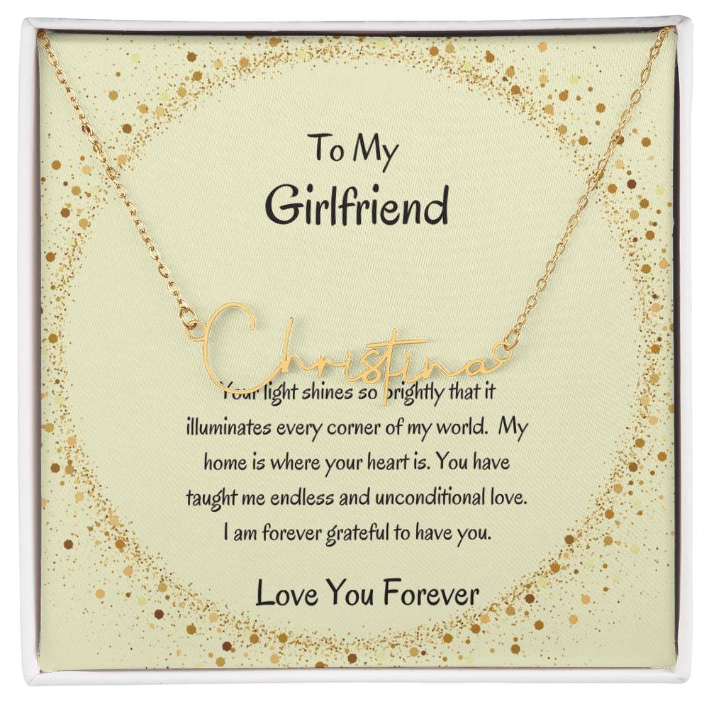 Custom Signature Name Necklace | Stylish Necklace for Her - SOUVMOUR