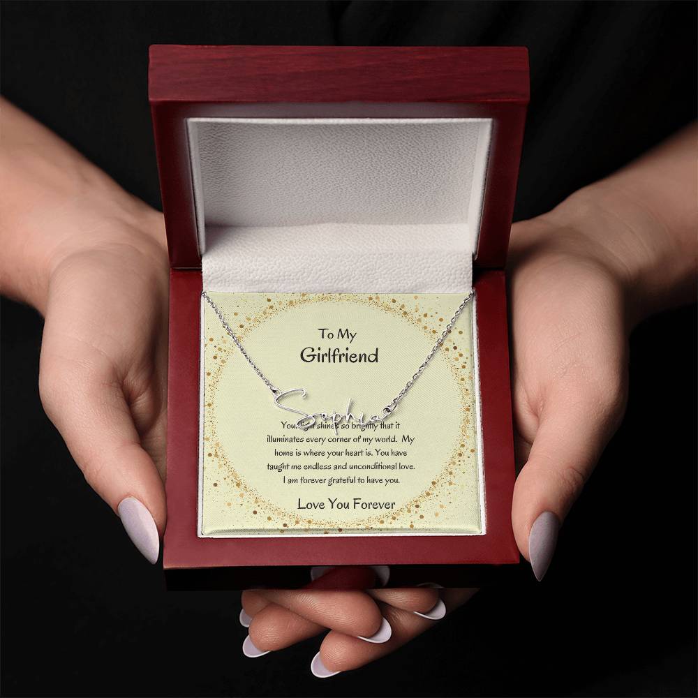 Custom Signature Name Necklace | Stylish Necklace for Her - SOUVMOUR