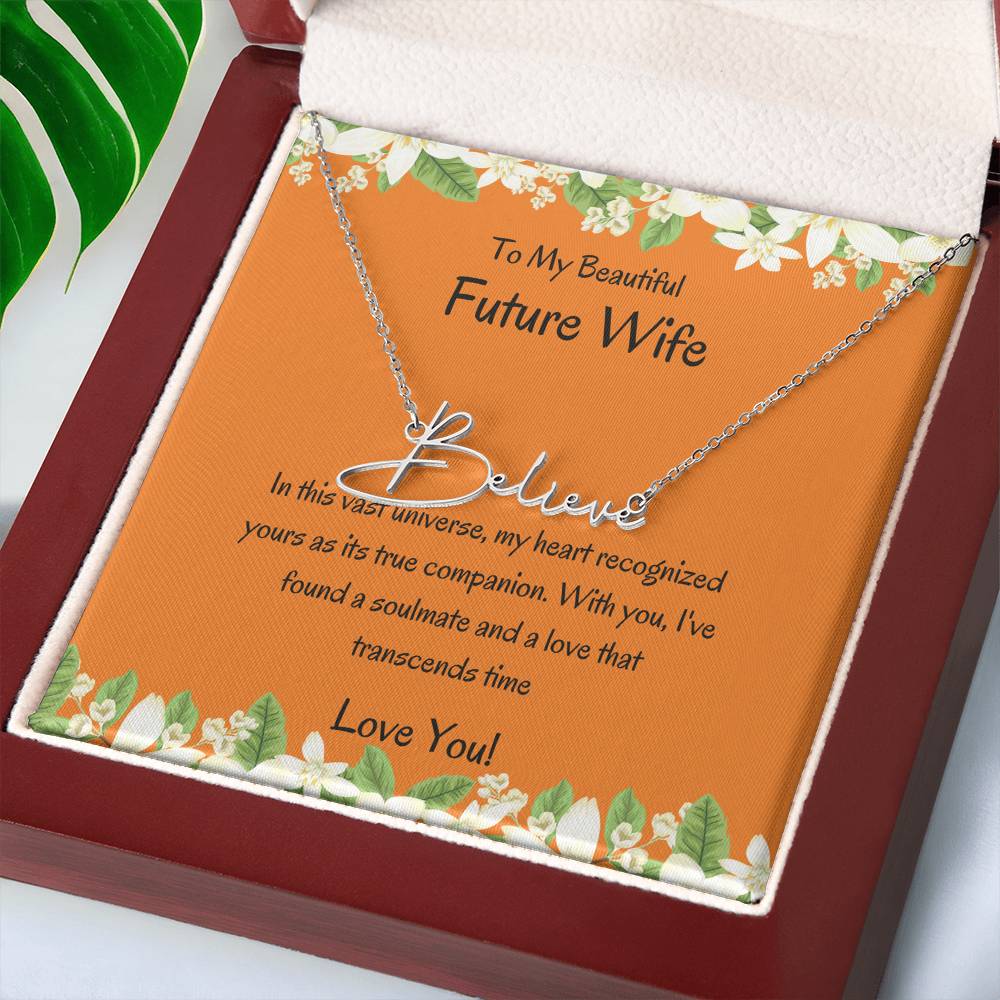 Signature Style Name Necklace for Her | Personalized Jewelry Necklace For Her - SOUVMOUR