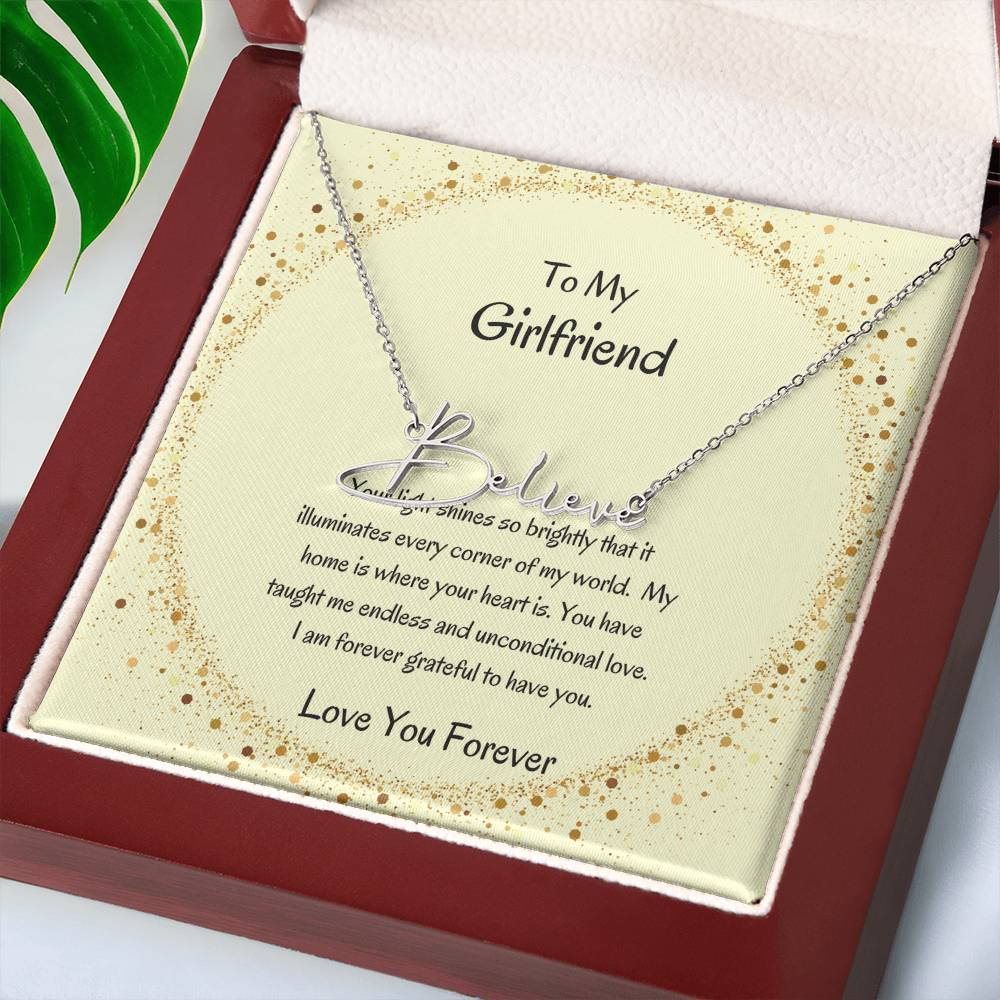 Custom Signature Name Necklace | Stylish Necklace for Her - SOUVMOUR
