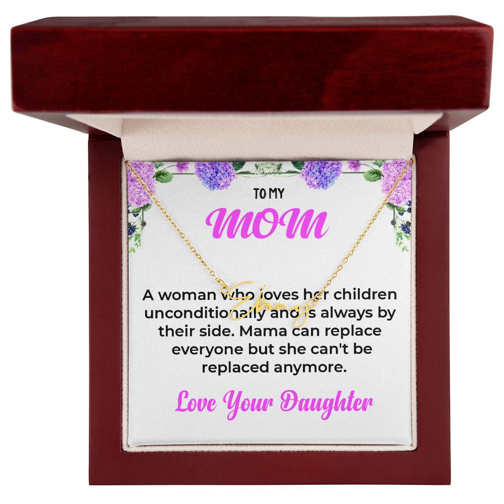 To My Wonderful Mom | Signature Style Name Necklace | A Gift from the Heart
