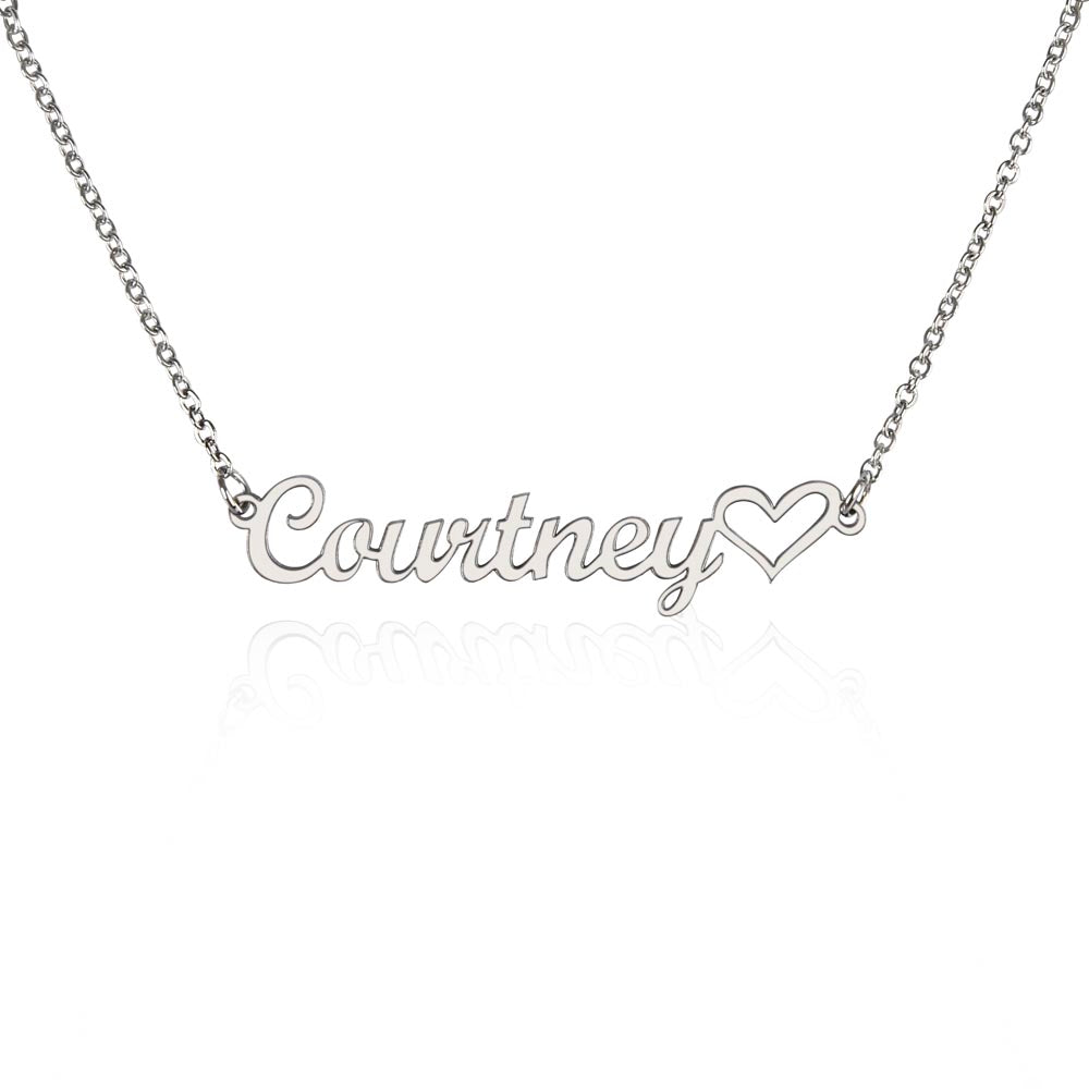 To My Dearest Mom | Personalized Custom Heart Name Necklace Keepsake
