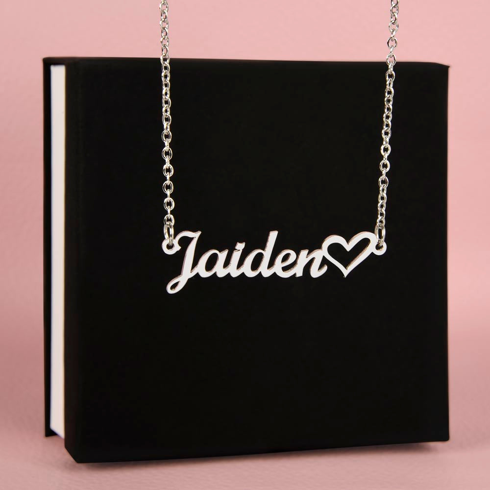 To My Dearest Mom | Personalized Custom Heart Name Necklace Keepsake