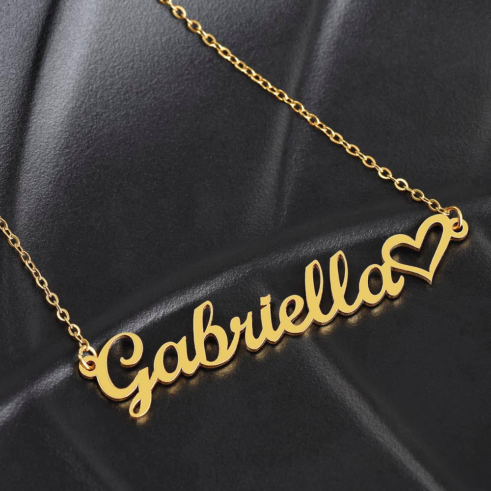 To My Dearest Mom | Personalized Custom Heart Name Necklace Keepsake