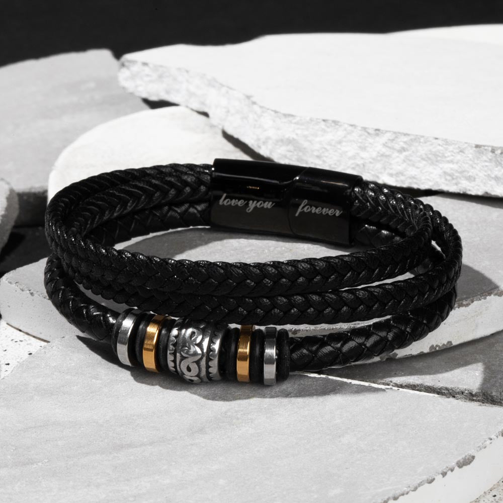To My Man | Infinite Bracelet Gift | Romantic Keepsake for Husbands | Gift from Wife to Husband