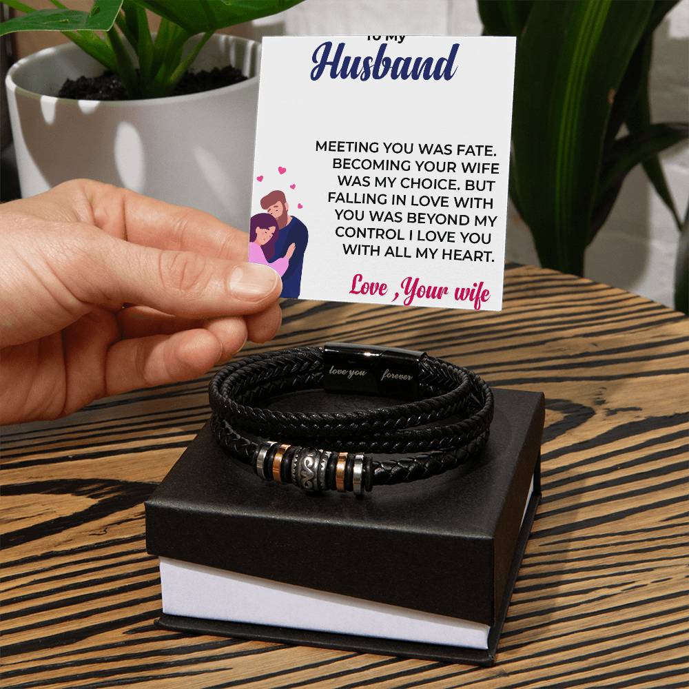 To My Awesome Husband | Infinite Bracelet | Special Gift for Any Occasion | Gift from Wife to Husband