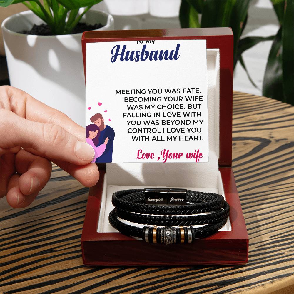 To My Awesome Husband | Infinite Bracelet | Special Gift for Any Occasion | Gift from Wife to Husband