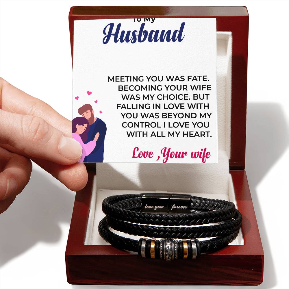 To My Awesome Husband | Infinite Bracelet | Special Gift for Any Occasion | Gift from Wife to Husband