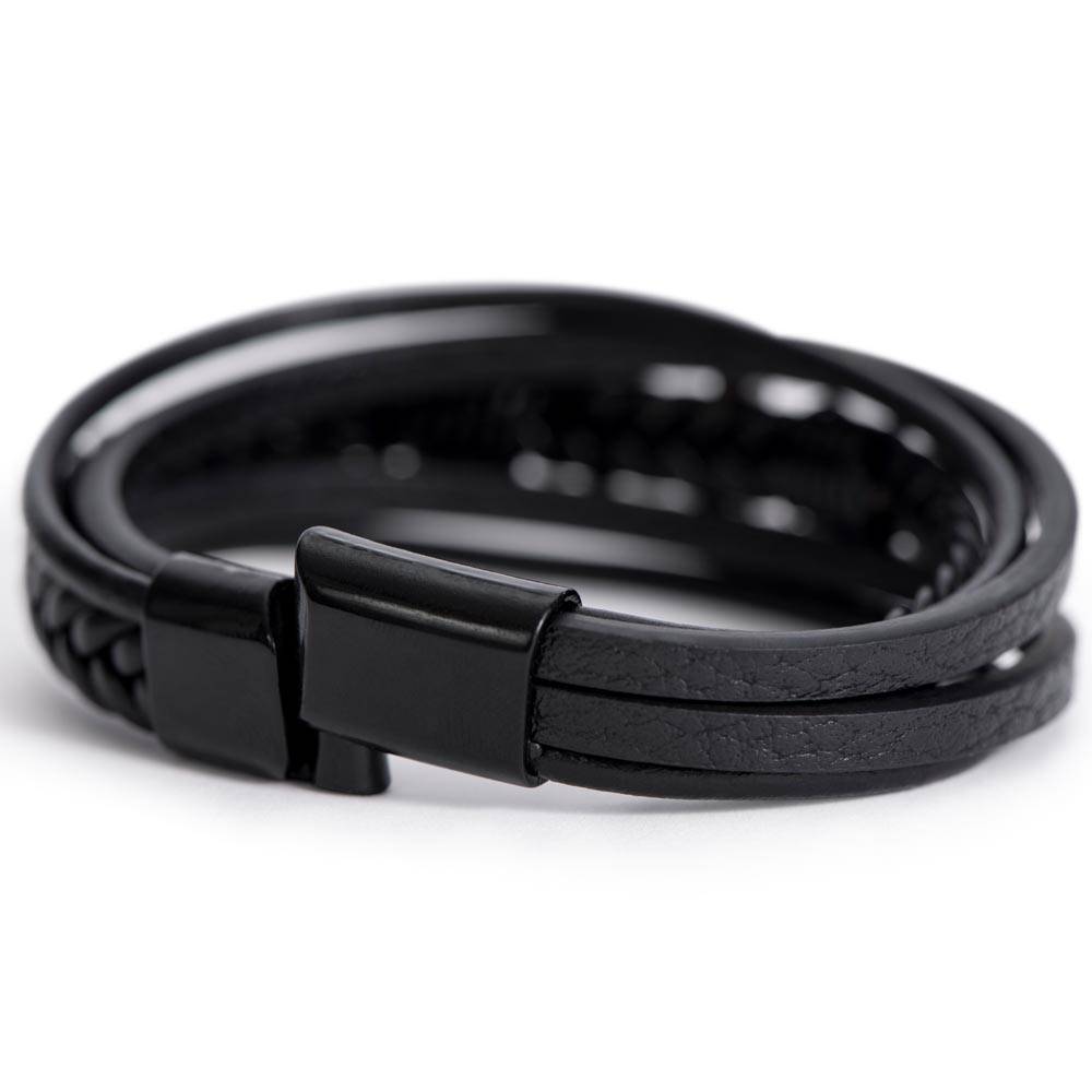 To My Lovely Boy | Cross Bracelet from Mom to Son | Perfect Gift for Birthday, Holiday, or Graduation