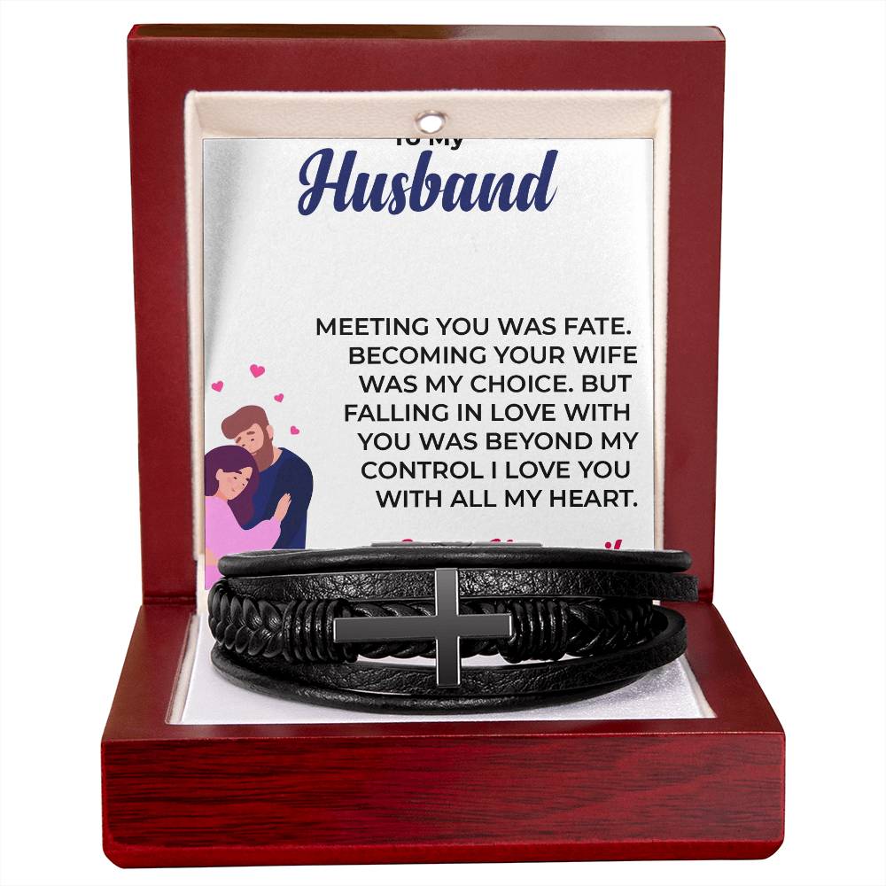 To My Awesome Husband | Cross Bracelet | Meaningful Christian Jewelry | Gift from Wife to Husband
