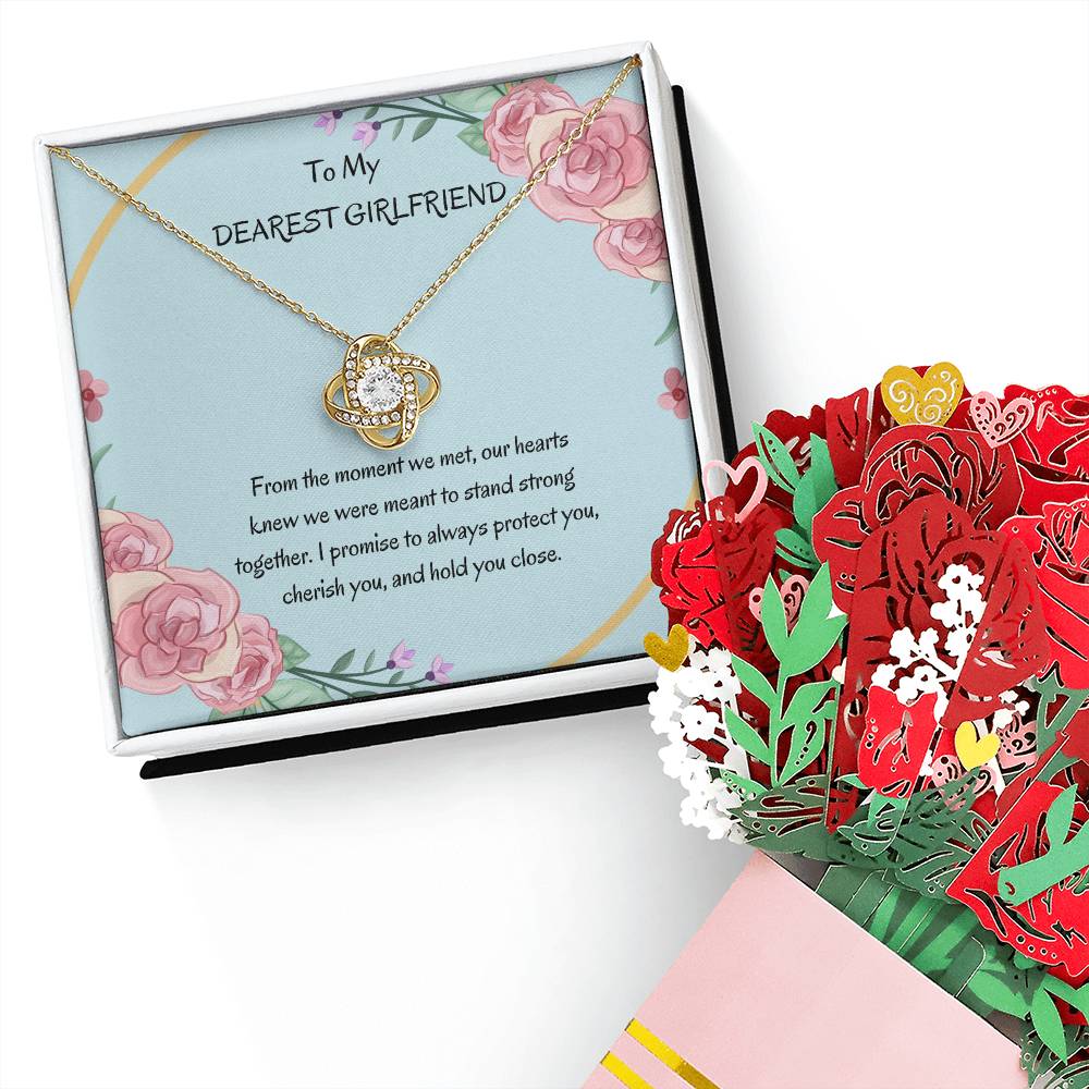 Love Knot Necklace + Flower Bouquet Bundle | Perfect Gift for Her - SOUVMOUR