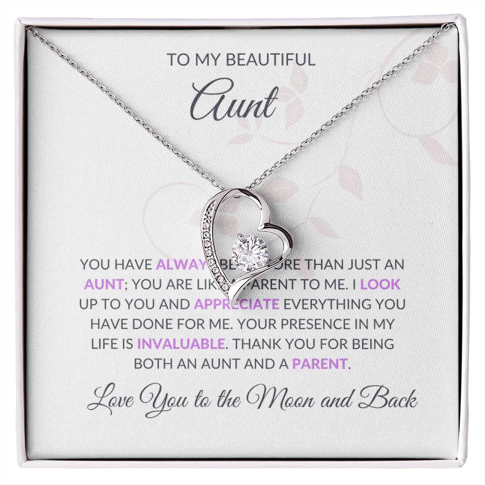 To My Beautiful Aunt Necklace - SOUVMOUR