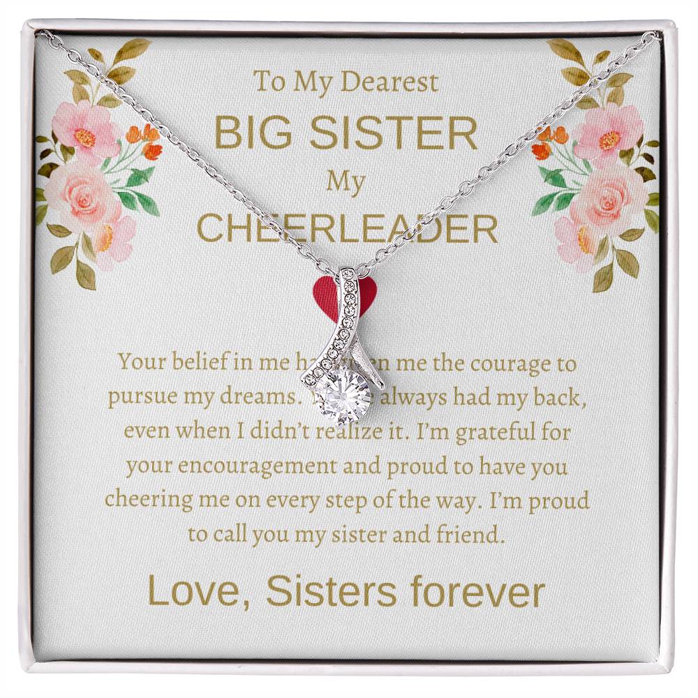 To My Dearest Big Sister Beauty Necklace & Flower Bouquet | A Precious Gift For Big Sister