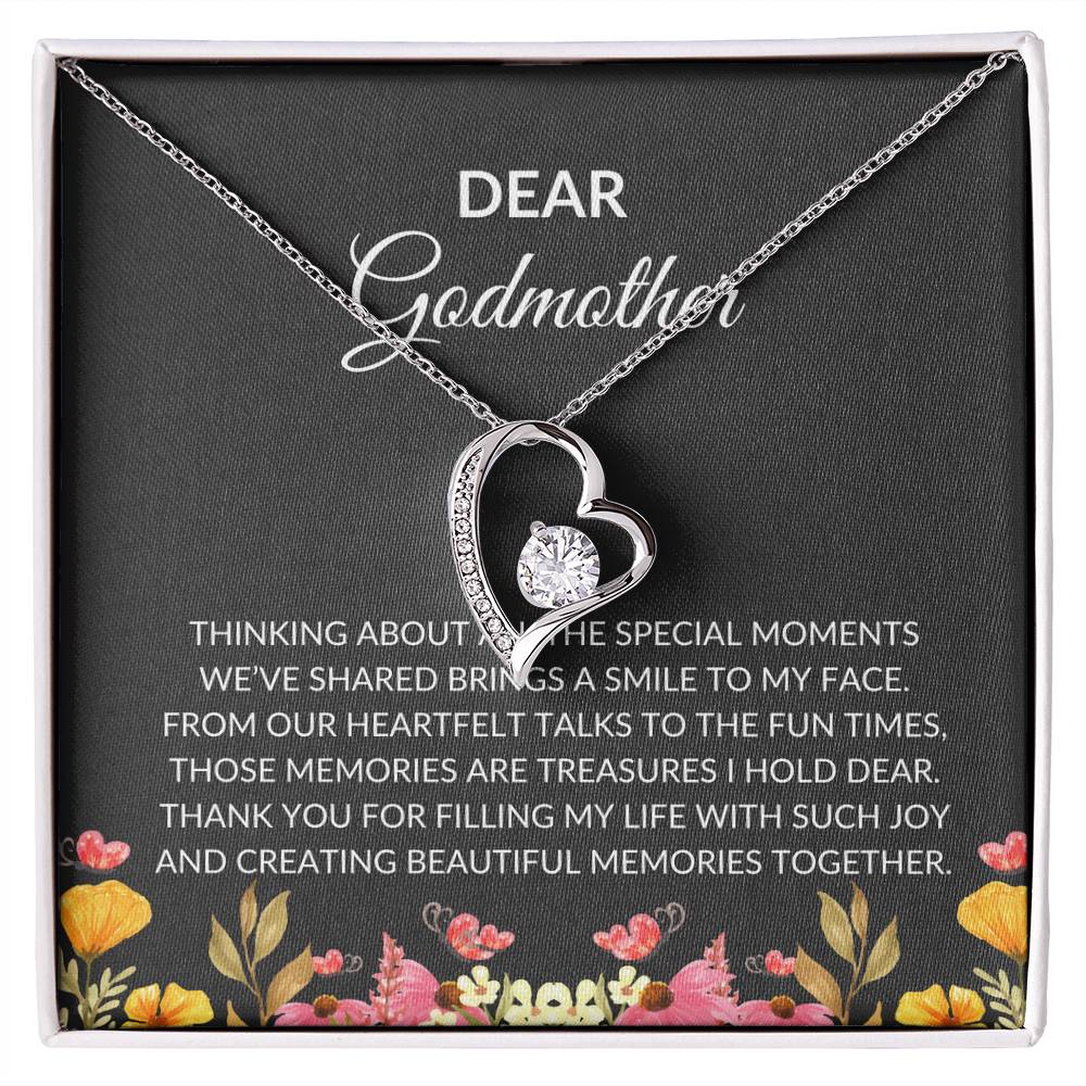 For My Dear Godmother, Forever Love Pendant | Godmother Necklace (Necklace Only)
