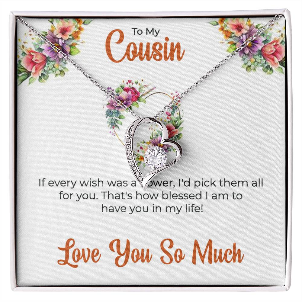 Cousin Necklace | To My Cousin My Best Friend - Forever Love Necklace | Cousin Friendship Necklace