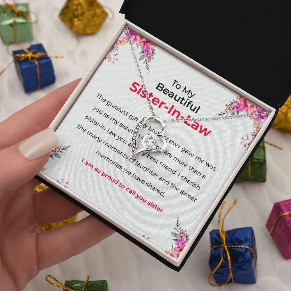 To My Beautiful Sister-in-law Necklace | | Sister-in-Law Necklace