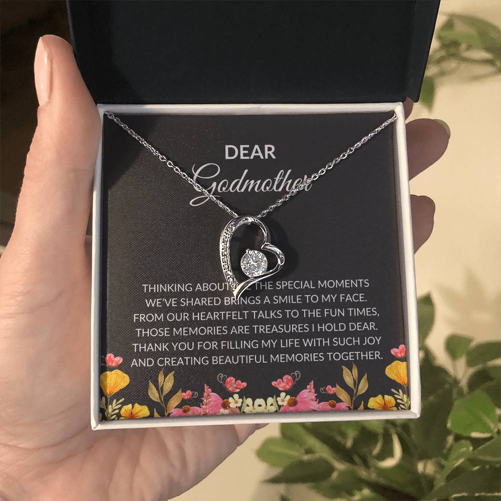 For My Dear Godmother, Forever Love Pendant | Godmother Necklace (Necklace Only)