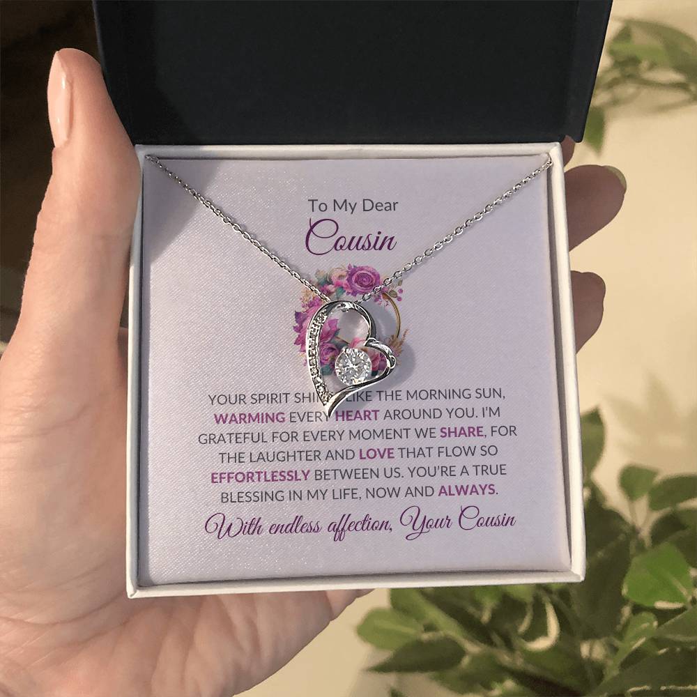Cousin Necklace | To My Dear Cousin - Forever Love Necklace | Cousin Friendship Necklace