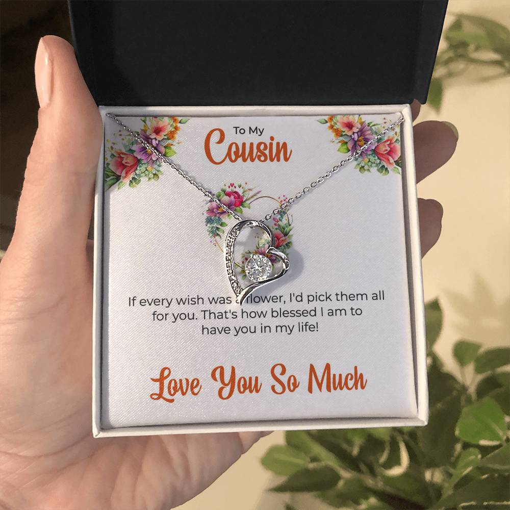 Cousin Necklace | To My Cousin My Best Friend - Forever Love Necklace | Cousin Friendship Necklace