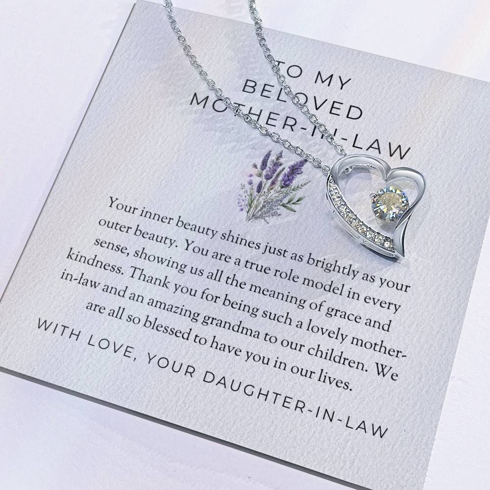 To My Beloved Mother-in-law Forever Love Necklace | Mother-in-law Gift | Necklace Only