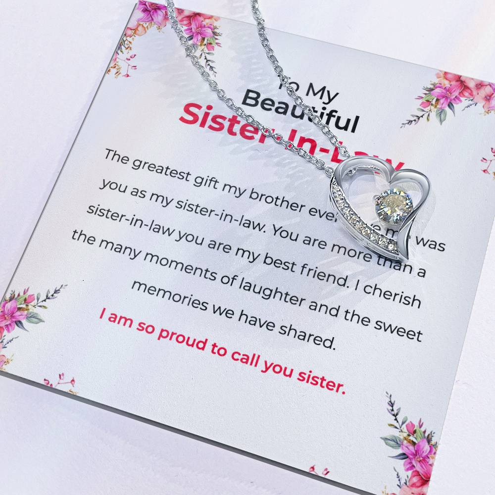 To My Beautiful Sister-in-law Necklace | | Sister-in-Law Necklace