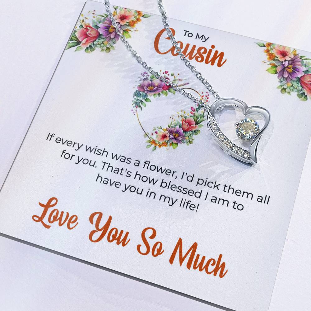 Cousin Necklace | To My Cousin My Best Friend - Forever Love Necklace | Cousin Friendship Necklace