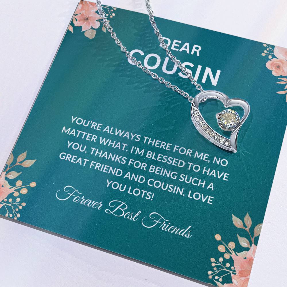 Cousin Necklace | To My Cousin My Forever Best Friend - Forever Love Necklace | Cousin Friendship Necklace