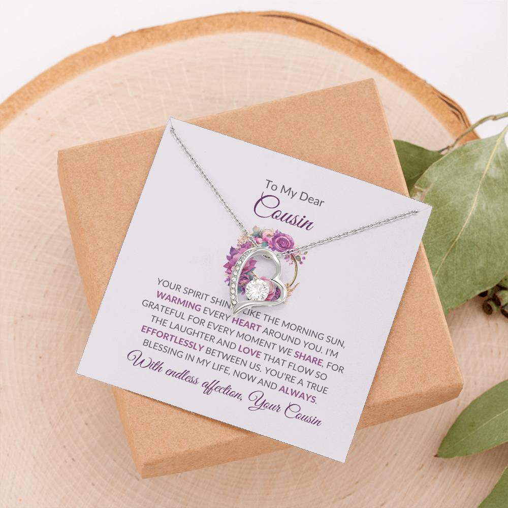 Cousin Necklace | To My Dear Cousin - Forever Love Necklace | Cousin Friendship Necklace