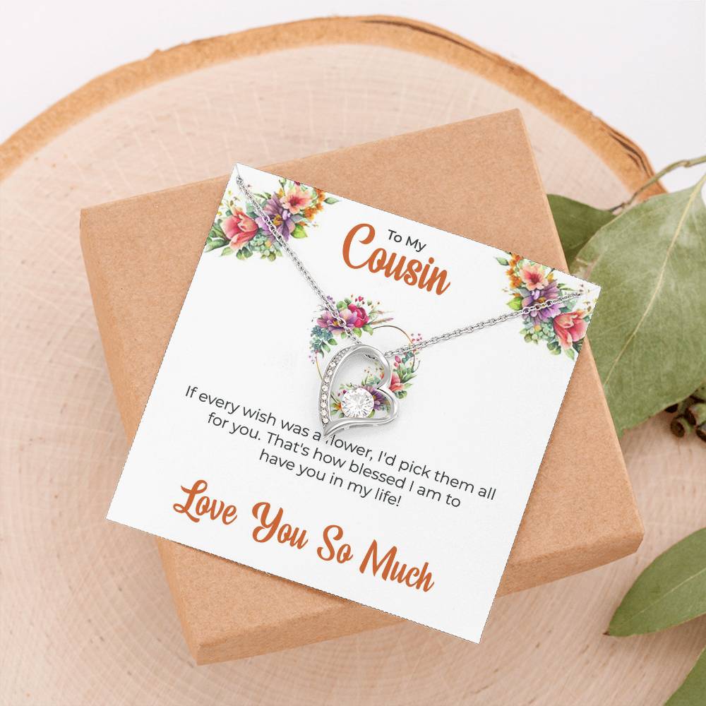 Cousin Necklace | To My Cousin My Best Friend - Forever Love Necklace | Cousin Friendship Necklace