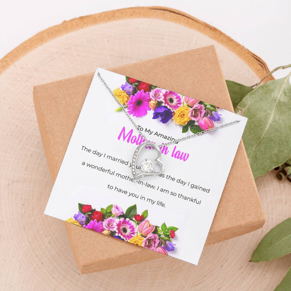 To My Amazing Mother-in-law | Forever Love Necklace | Mother-in-law Gift | Necklace Only