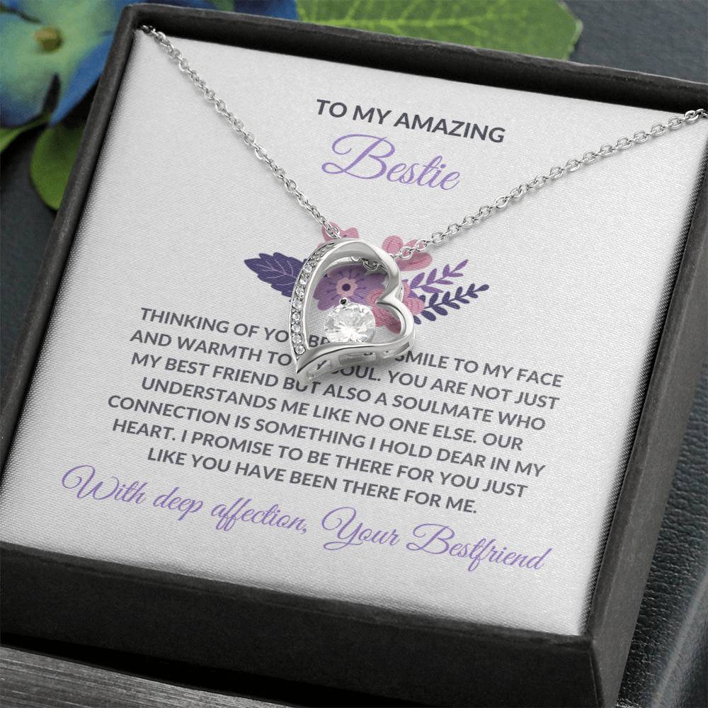 To My Amazing Best Friend - Forever Love Necklace | Gift for Best Friend