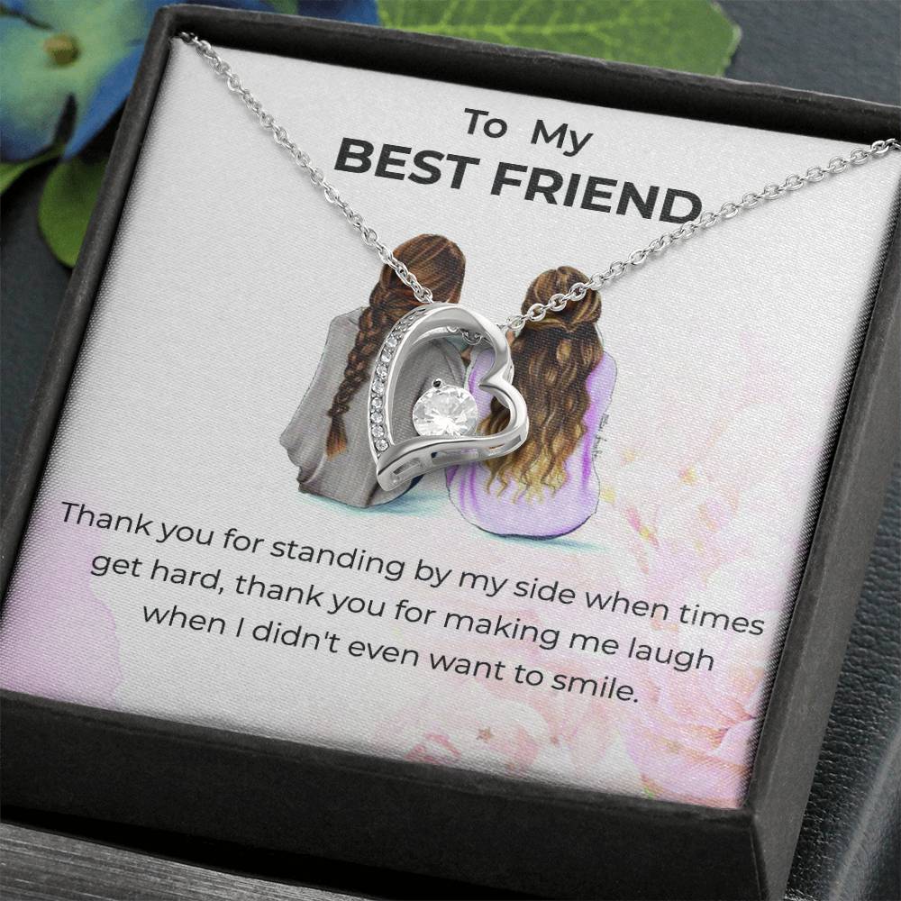 To My Bestie Thank You - Forever Love Necklace | Friendship Gift