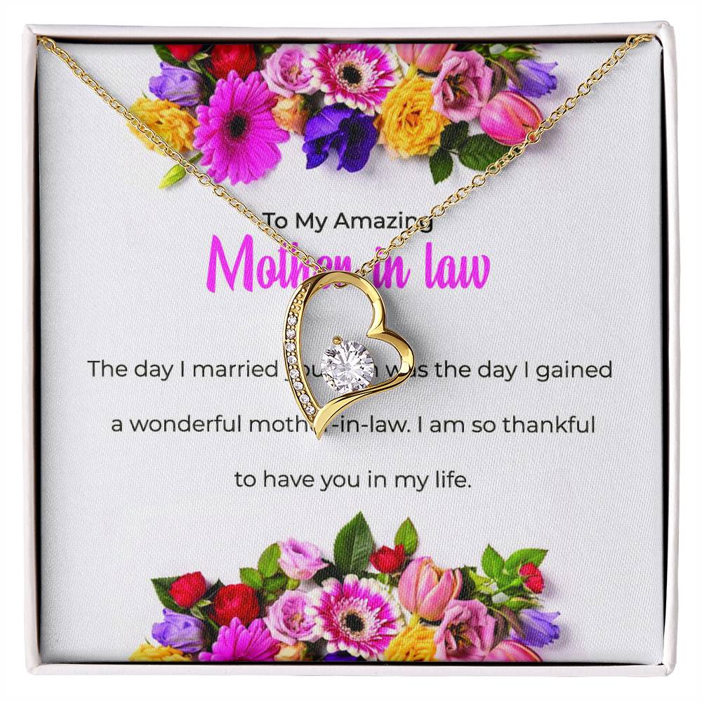 To My Amazing Mother-in-law | Forever Love Necklace | Mother-in-law Gift | Necklace Only
