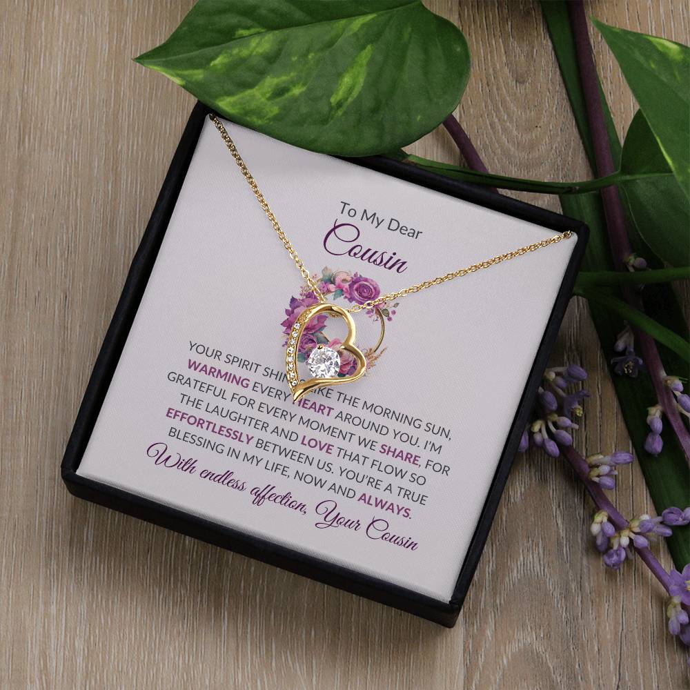 Cousin Necklace | To My Dear Cousin - Forever Love Necklace | Cousin Friendship Necklace