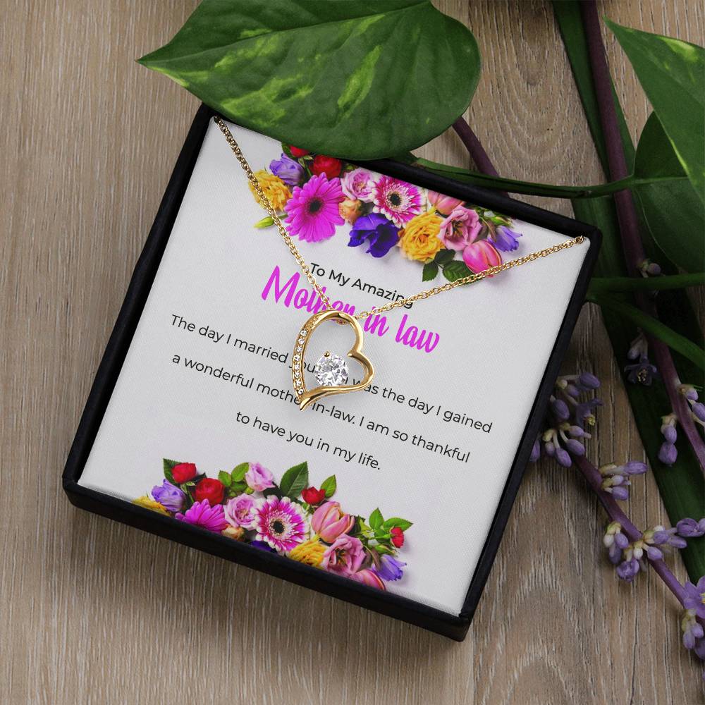 To My Amazing Mother-in-law | Forever Love Necklace | Mother-in-law Gift | Necklace Only